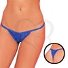 Tanga con apertura rutera en azul